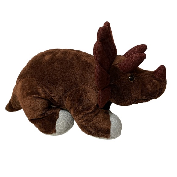Kohl’s Cares Triceratops Plush Brown Dinosaur Stuffed Animal Toy 12 inch - Picture 1 of 12